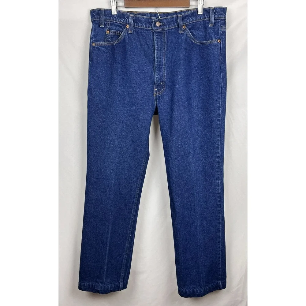 Levi's 517 Bootcut Orange Tab Jeans 40x32 (38W 30L) USA Dark Wash True Vintage